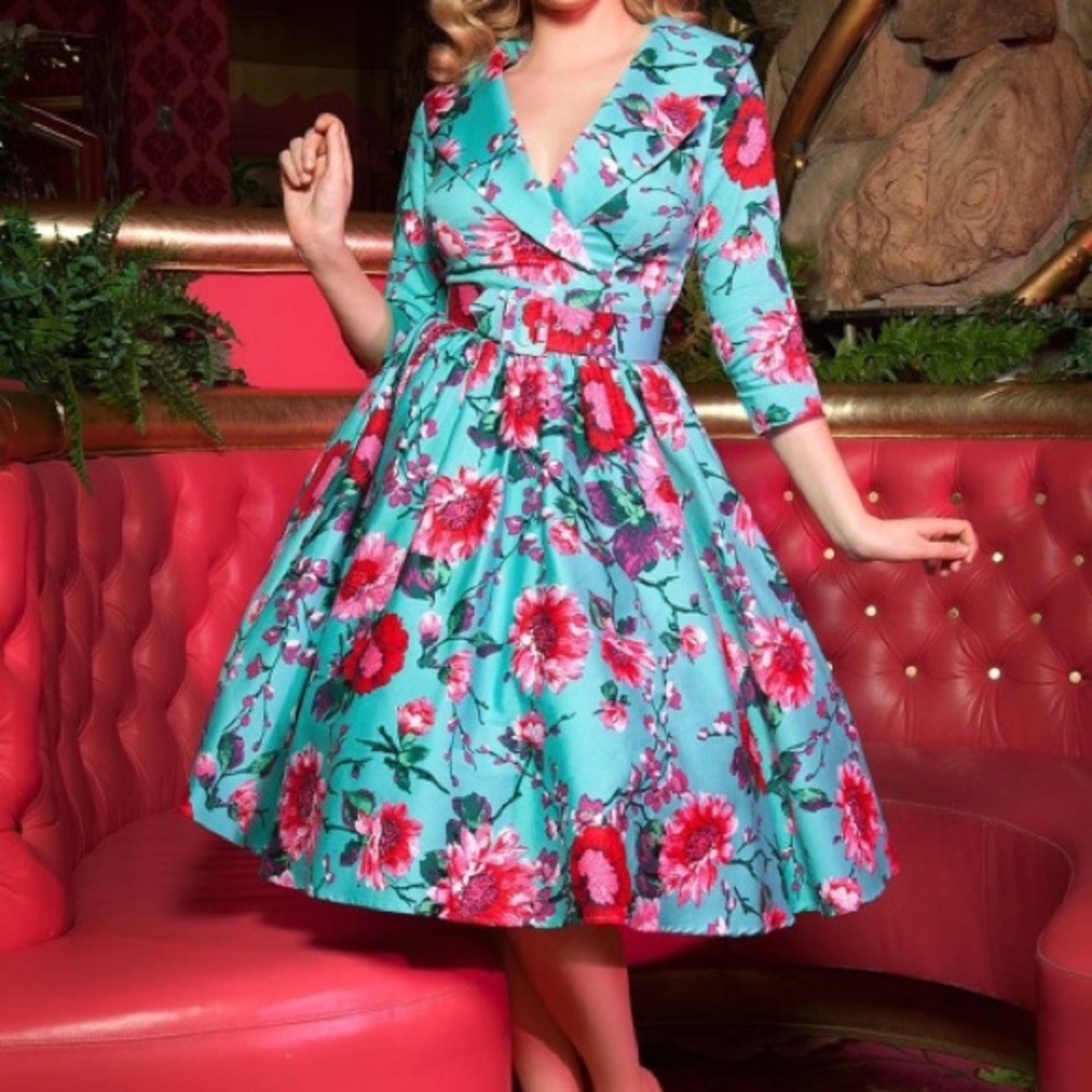 Pinup girl clothing Birdie dress